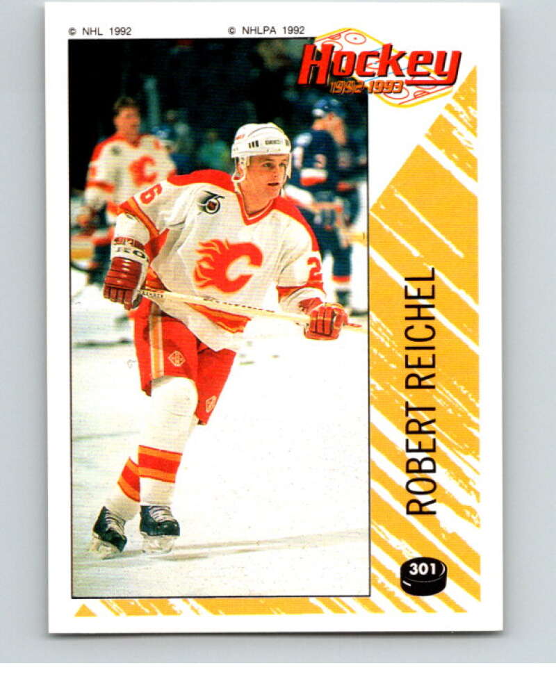 1992-93 Panini Stickers Hockey #301 Robert Reichel Calgary Flames V83072 Image 1