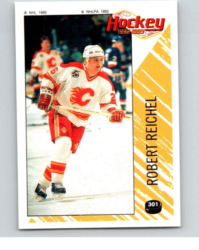 1992-93 Panini Stickers Hockey #301 Robert Reichel Calgary Flames V83073 Image 1