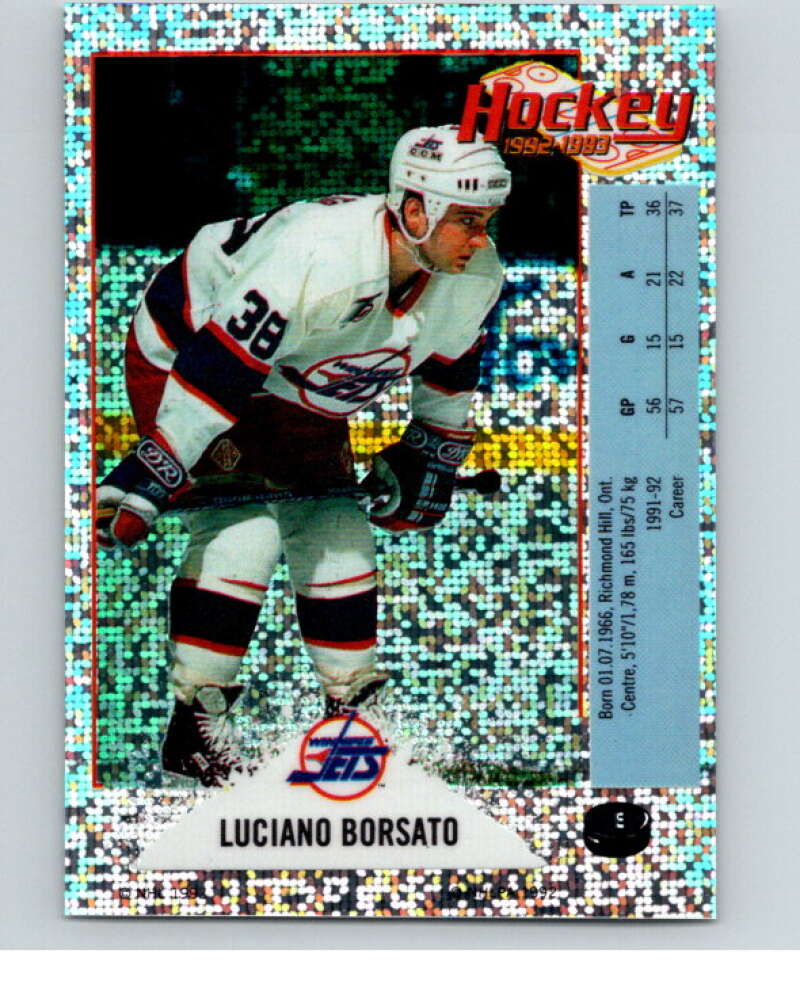1992-93 Panini Stickers Hockey #E Luciano Borsato V83080 Image 1