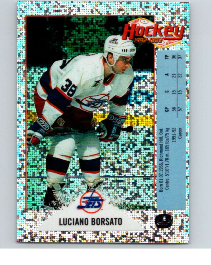 1992-93 Panini Stickers Hockey #E Luciano Borsato V83081 Image 1