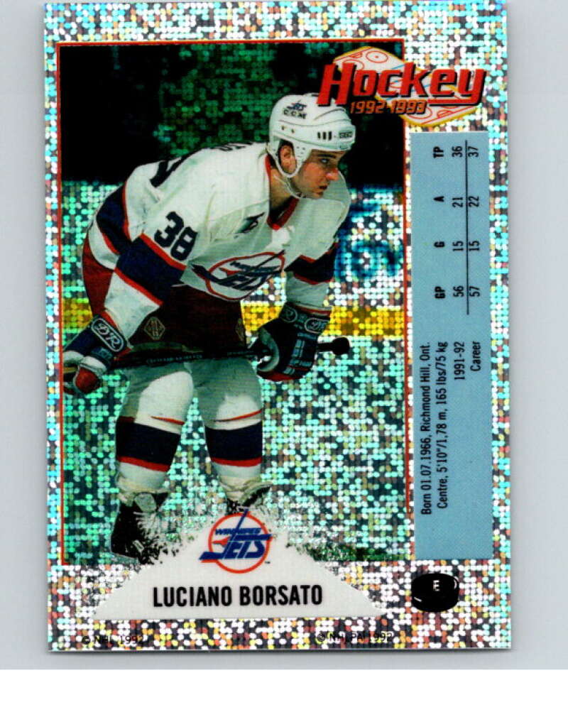 1992-93 Panini Stickers Hockey #E Luciano Borsato V83082 Image 1