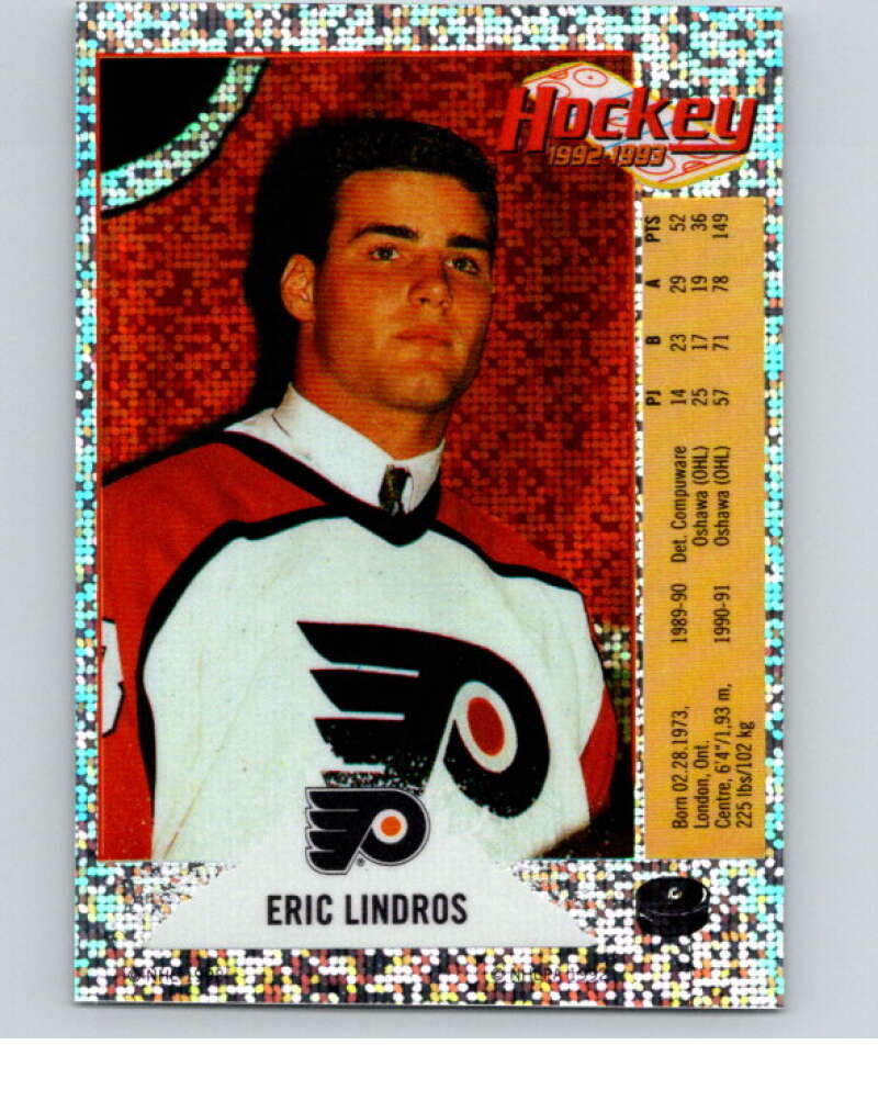 1992-93 Panini Stickers Hockey #P Eric Lindros Philadelphia Flyers V83097 Image 1