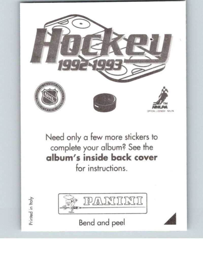 1992-93 Panini Stickers Hockey #S Jaromir Jagr Pittsburgh Penguins V83104 Image 2