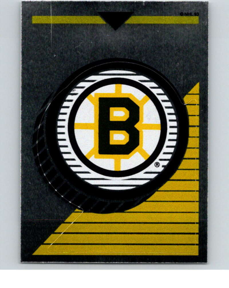 1993-94 Panini Stickers Hockey #1 Bruins Logo V83111 Image 1