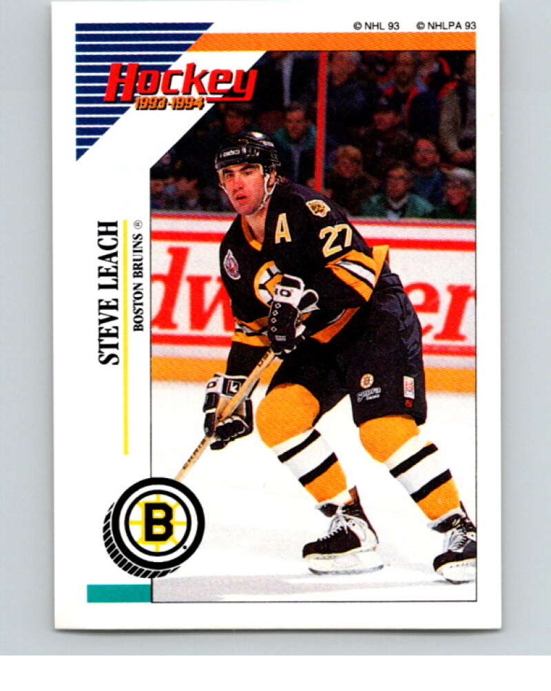1993-94 Panini Stickers Hockey #5 Steve Leach Boston Bruins V83134 Image 1