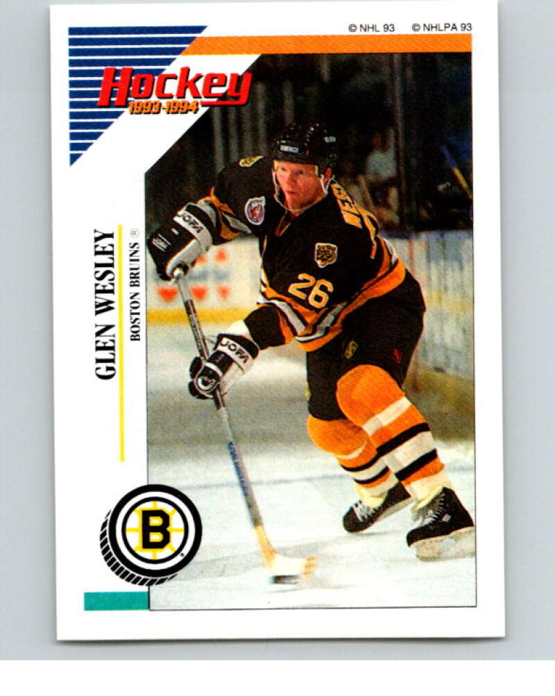 1993-94 Panini Stickers Hockey #6 Glen Wesley Boston Bruins V83137 Image 1