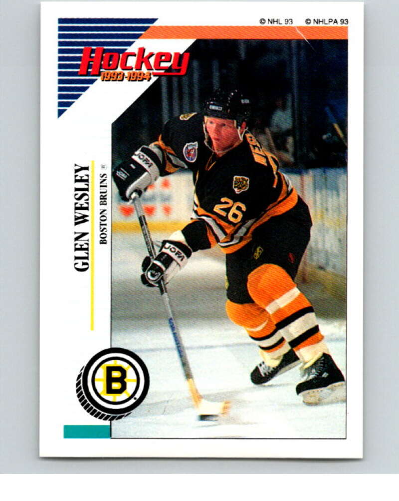 1993-94 Panini Stickers Hockey #6 Glen Wesley Boston Bruins V83139 Image 1