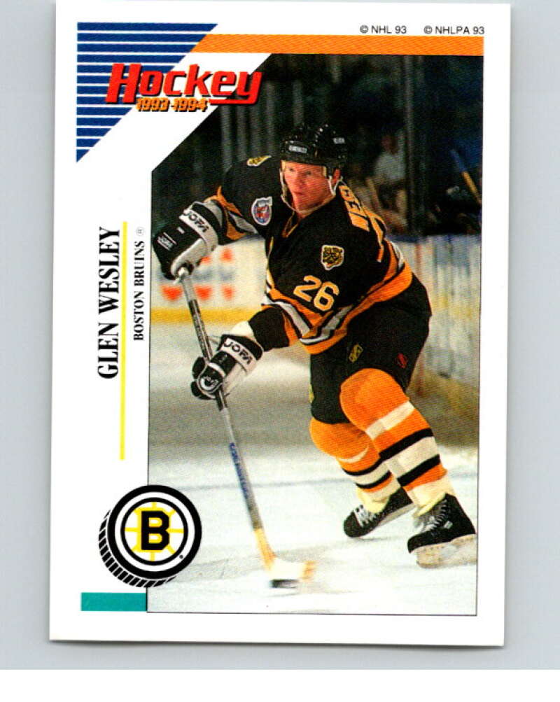 1993-94 Panini Stickers Hockey #6 Glen Wesley Boston Bruins V83141 Image 1