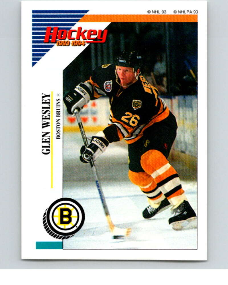 1993-94 Panini Stickers Hockey #6 Glen Wesley Boston Bruins V83142 Image 1