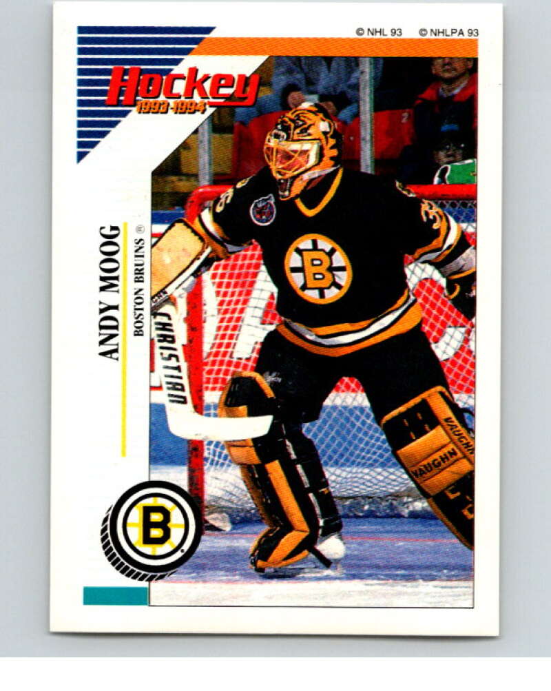 1993-94 Panini Stickers Hockey #9 Andy Moog V83163 Image 1