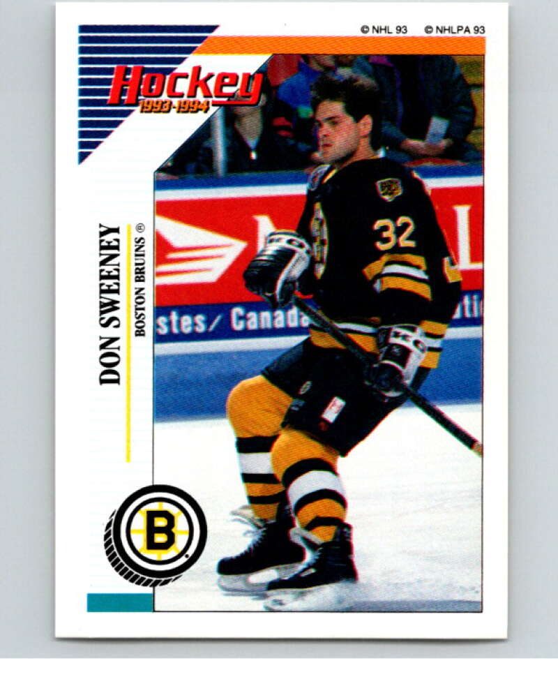 1993-94 Panini Stickers Hockey #11 Don Sweeney Boston Bruins V83170 Image 1