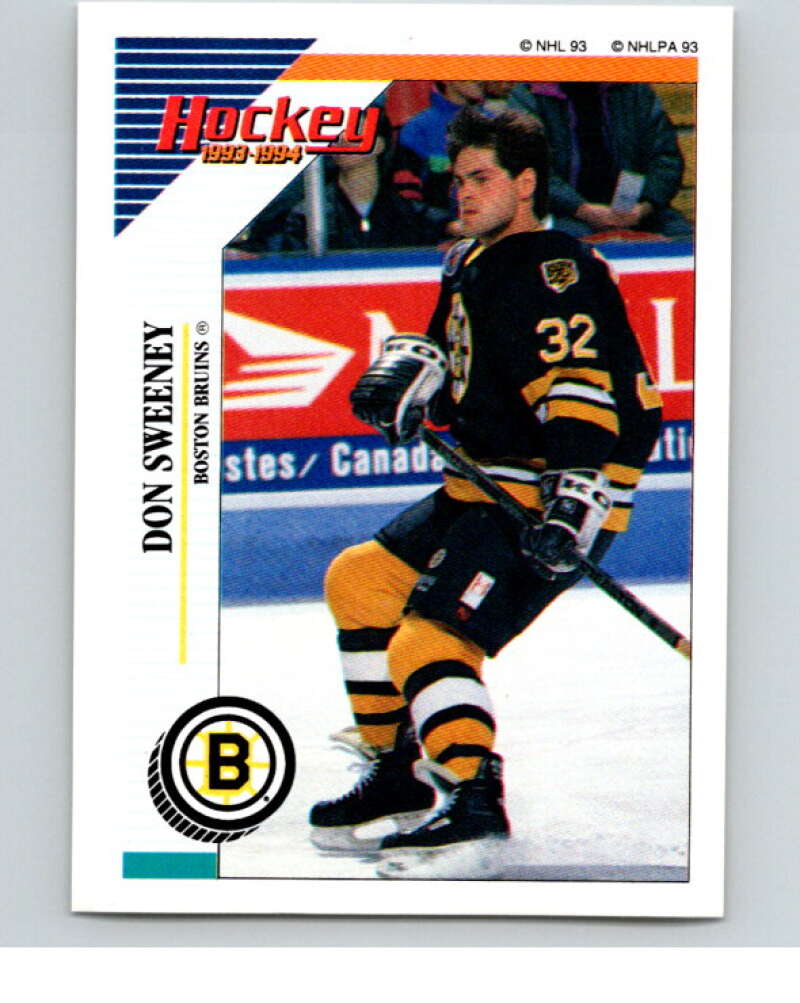 1993-94 Panini Stickers Hockey #11 Don Sweeney Boston Bruins V83171 Image 1
