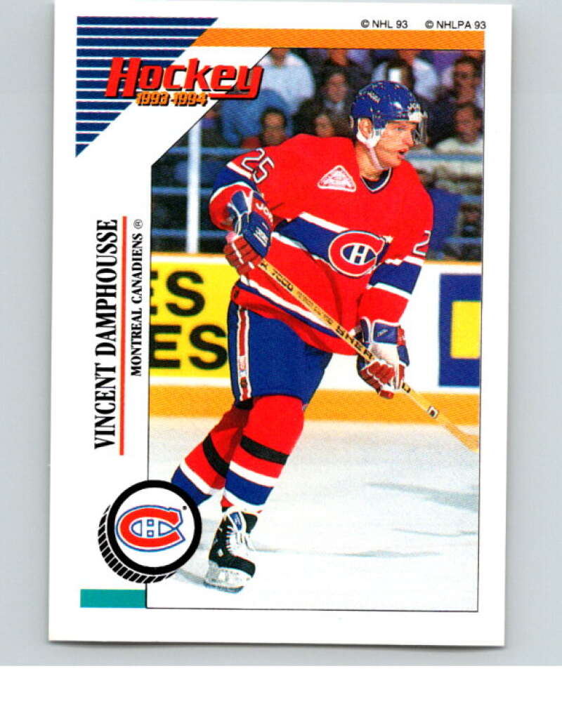 1993-94 Panini Stickers Hockey #13 Vincent Damphousse Montreal V83177 Image 1