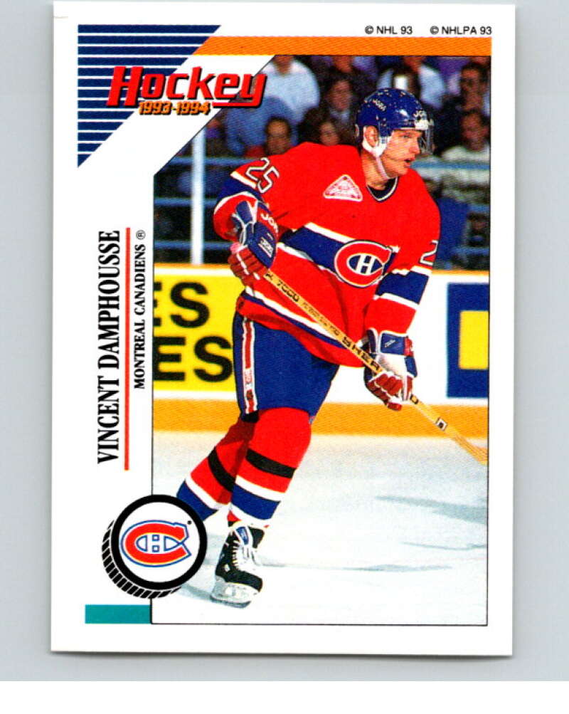 1993-94 Panini Stickers Hockey #13 Vincent Damphousse Montreal V83179 Image 1