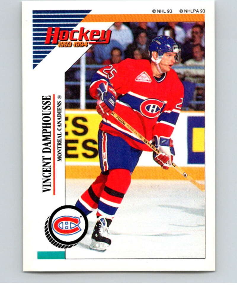 1993-94 Panini Stickers Hockey #13 Vincent Damphousse Montreal V83181 Image 1
