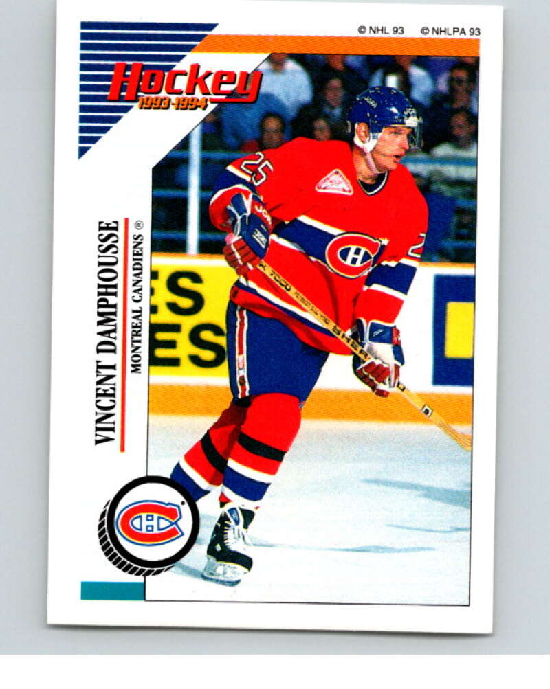 1993-94 Panini Stickers Hockey #13 Vincent Damphousse Montreal V83183 Image 1
