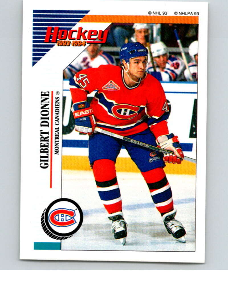 1993-94 Panini Stickers Hockey #18 Gilbert Dionne Montreal Canadiens V83205 Image 1