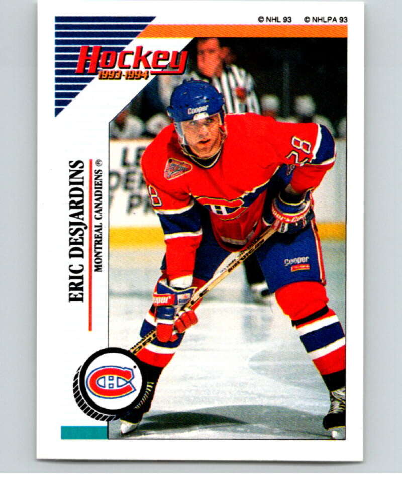 1993-94 Panini Stickers Hockey #21 Eric Desjardins Montreal Canadiens V83220 Image 1