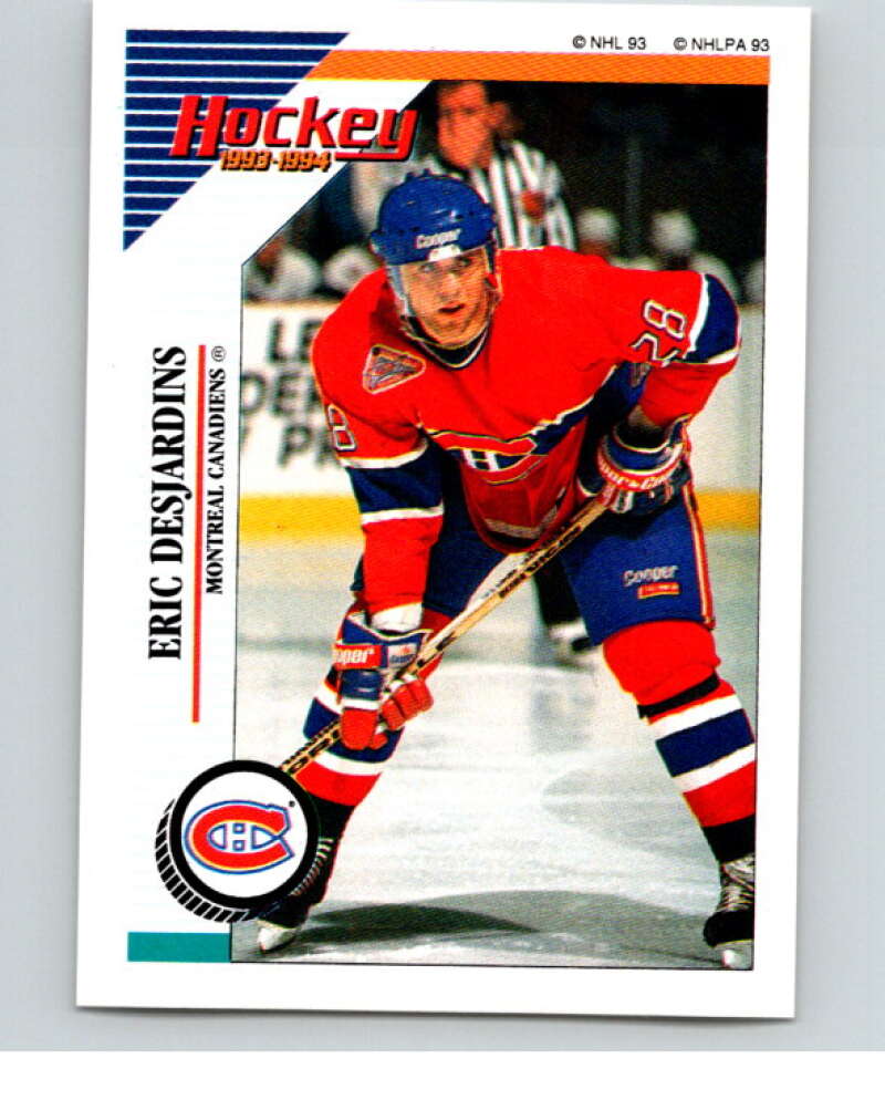 1993-94 Panini Stickers Hockey #21 Eric Desjardins Montreal Canadiens V83221 Image 1