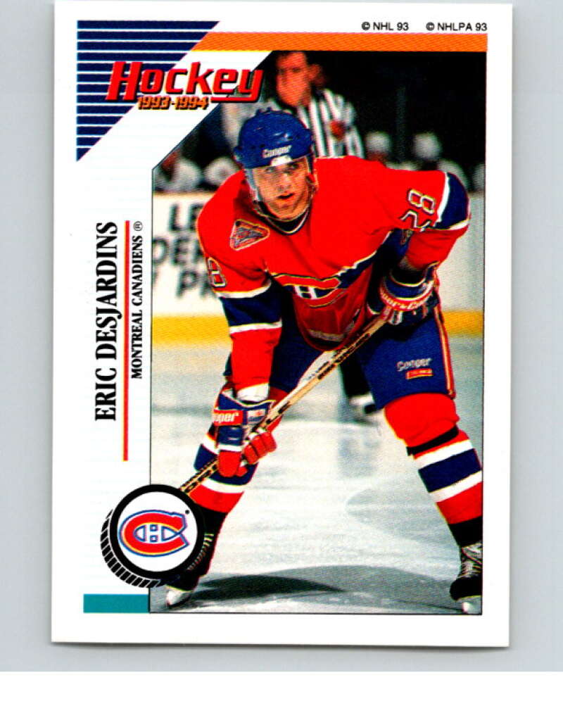 1993-94 Panini Stickers Hockey #21 Eric Desjardins Montreal Canadiens V83222 Image 1