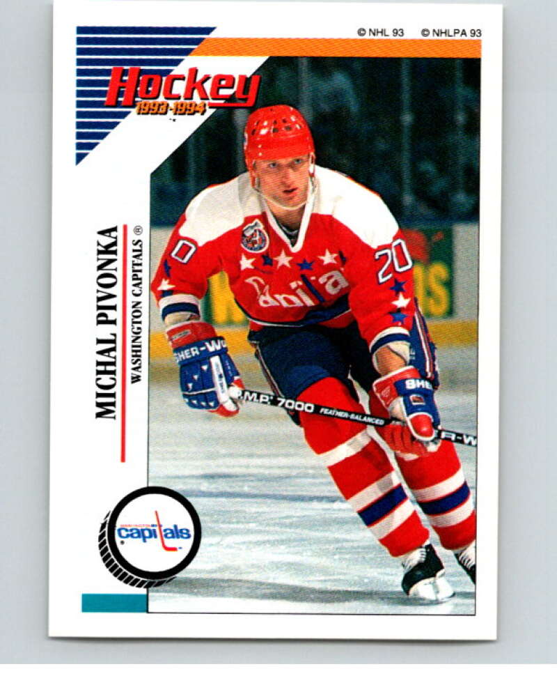1993-94 Panini Stickers Hockey #27 Michal Pivonka Washington Capitals V83231 Image 1