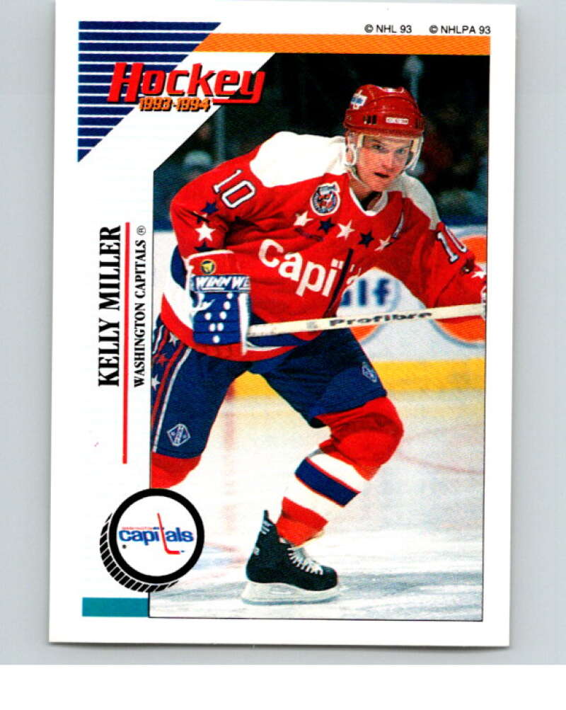 1993-94 Panini Stickers Hockey #30 Kelly Miller Washington Capitals V83239 Image 1