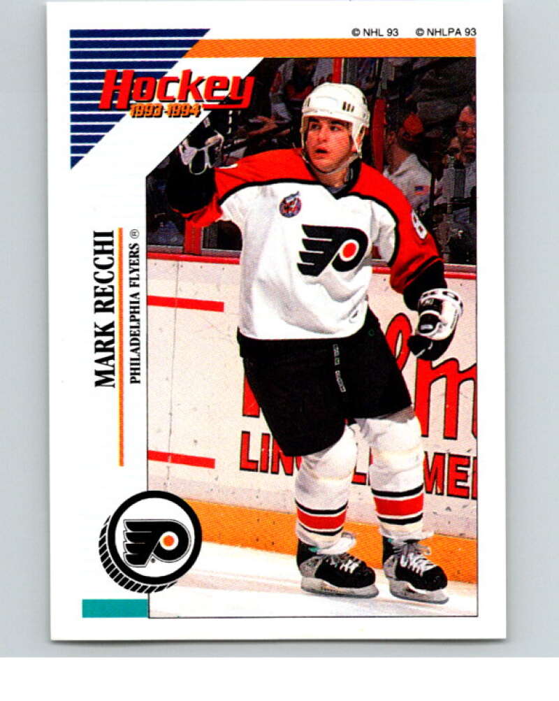 1993-94 Panini Stickers Hockey #46 Mark Recchi Philadelphia Flyers V83276 Image 1