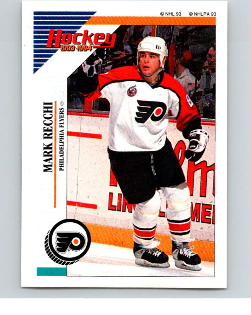 1993-94 Panini Stickers Hockey #46 Mark Recchi Philadelphia Flyers V83277 Image 1