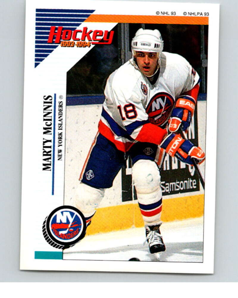 1993-94 Panini Stickers Hockey #62 Marty McInnis New York Islanders V83324 Image 1