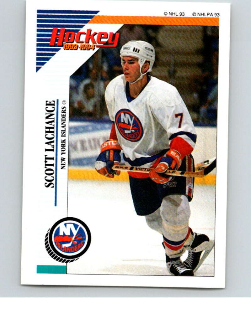 1993-94 Panini Stickers Hockey #63 Scott Lachance New York Islanders V83327 Image 1