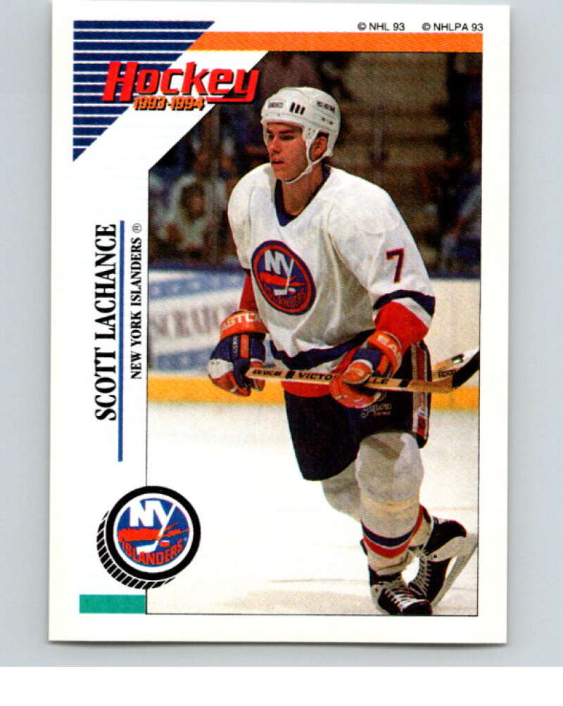 1993-94 Panini Stickers Hockey #63 Scott Lachance New York Islanders V83328 Image 1