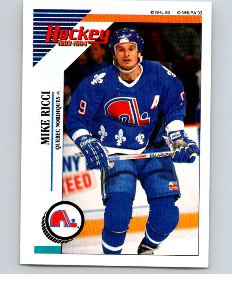 1993-94 Panini Stickers Hockey #69 Mike Ricci Quebec Nordiques V83350 Image 1