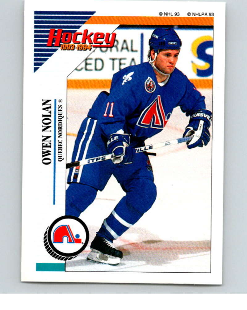 1993-94 Panini Stickers Hockey #70 Owen Nolan Quebec Nordiques V83353 Image 1