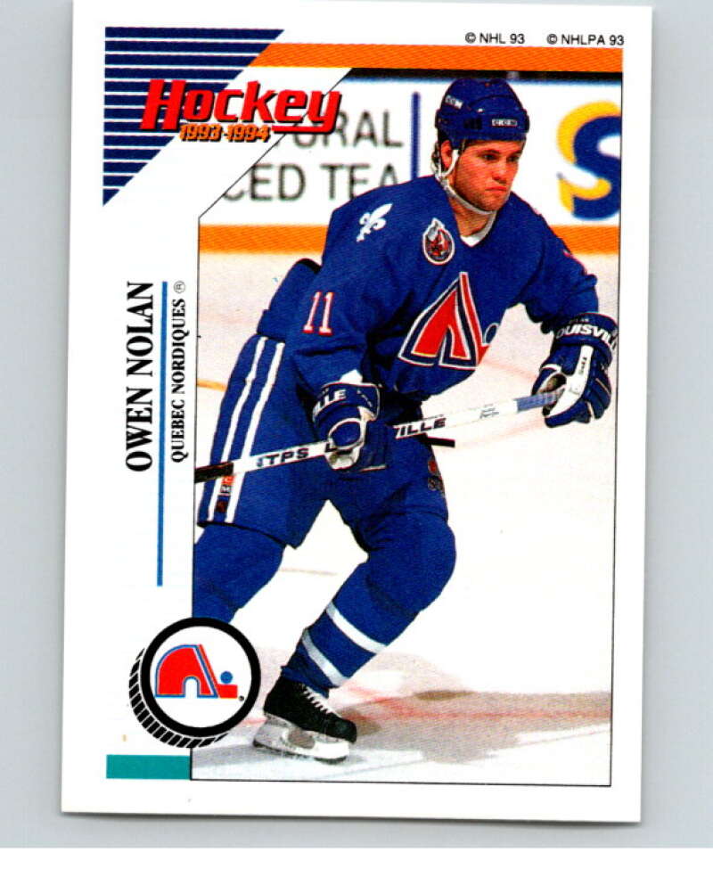 1993-94 Panini Stickers Hockey #70 Owen Nolan Quebec Nordiques V83355 Image 1