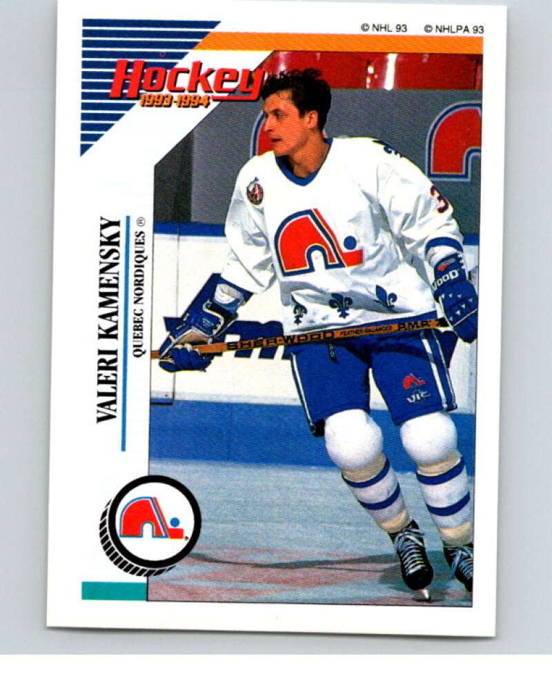 1993-94 Panini Stickers Hockey #72 Valeri Kamensky Quebec Nordiques V83366 Image 1