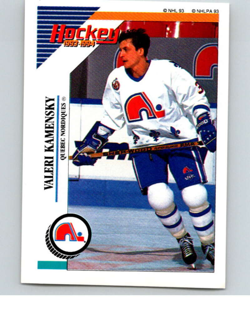 1993-94 Panini Stickers Hockey #72 Valeri Kamensky Quebec Nordiques V83368 Image 1