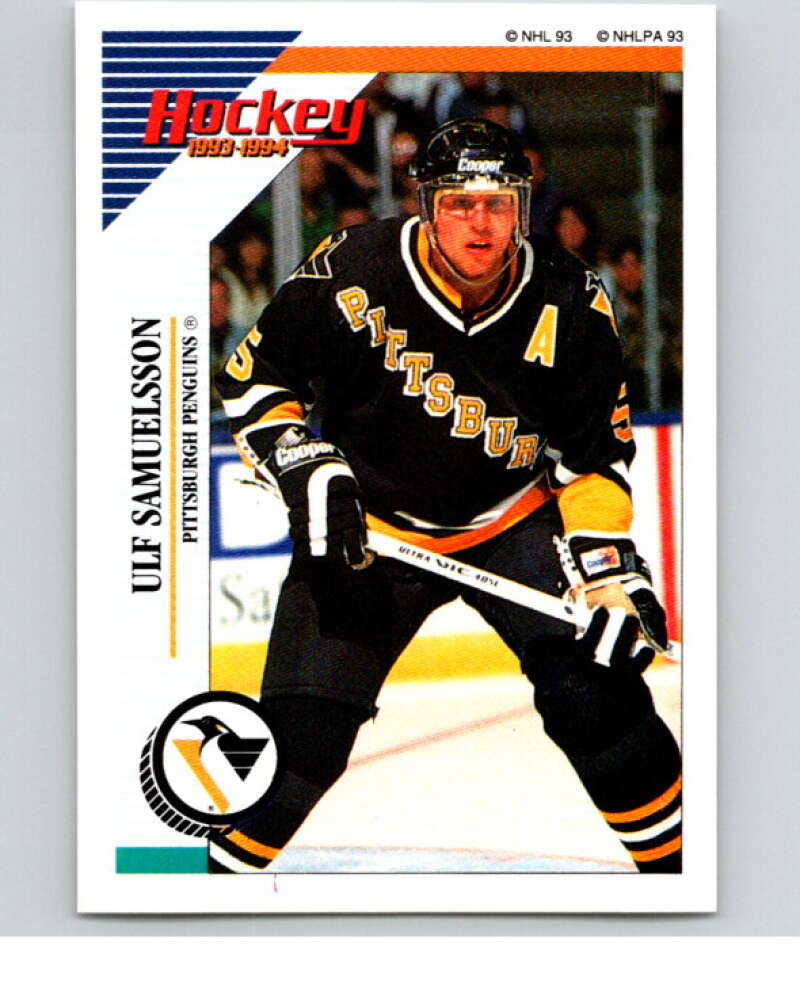 1993-94 Panini Stickers Hockey #87 Ulf Samuelsson Pittsburgh Penguins V83419 Image 1