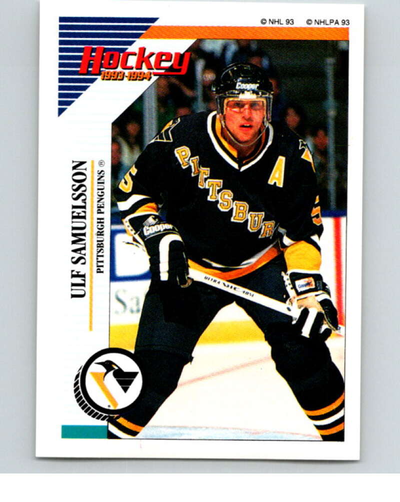 1993-94 Panini Stickers Hockey #87 Ulf Samuelsson Pittsburgh Penguins V83420 Image 1