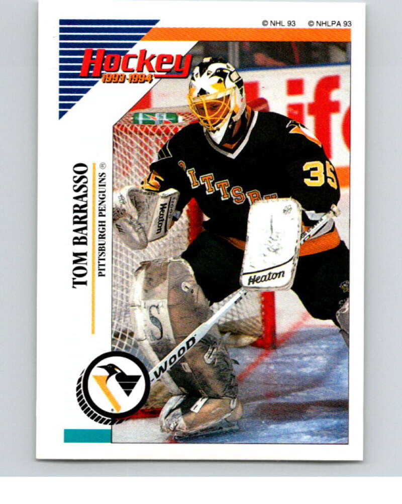 1993-94 Panini Stickers Hockey #88 Tom Barrasso Pittsburgh Penguins V83423 Image 1