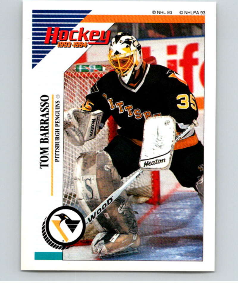 1993-94 Panini Stickers Hockey #88 Tom Barrasso Pittsburgh Penguins V83427 Image 1