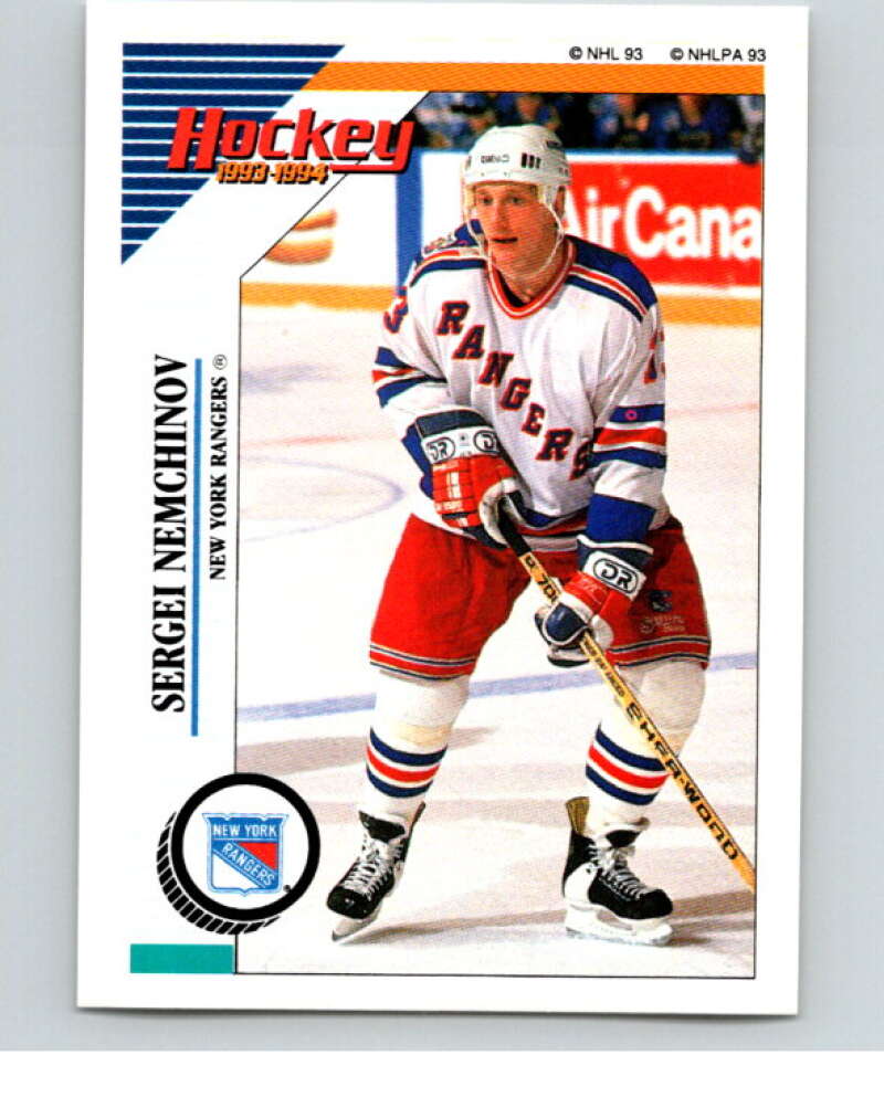 1993-94 Panini Stickers Hockey #93 Sergei Nemchinov New York Rangers V83444 Image 1
