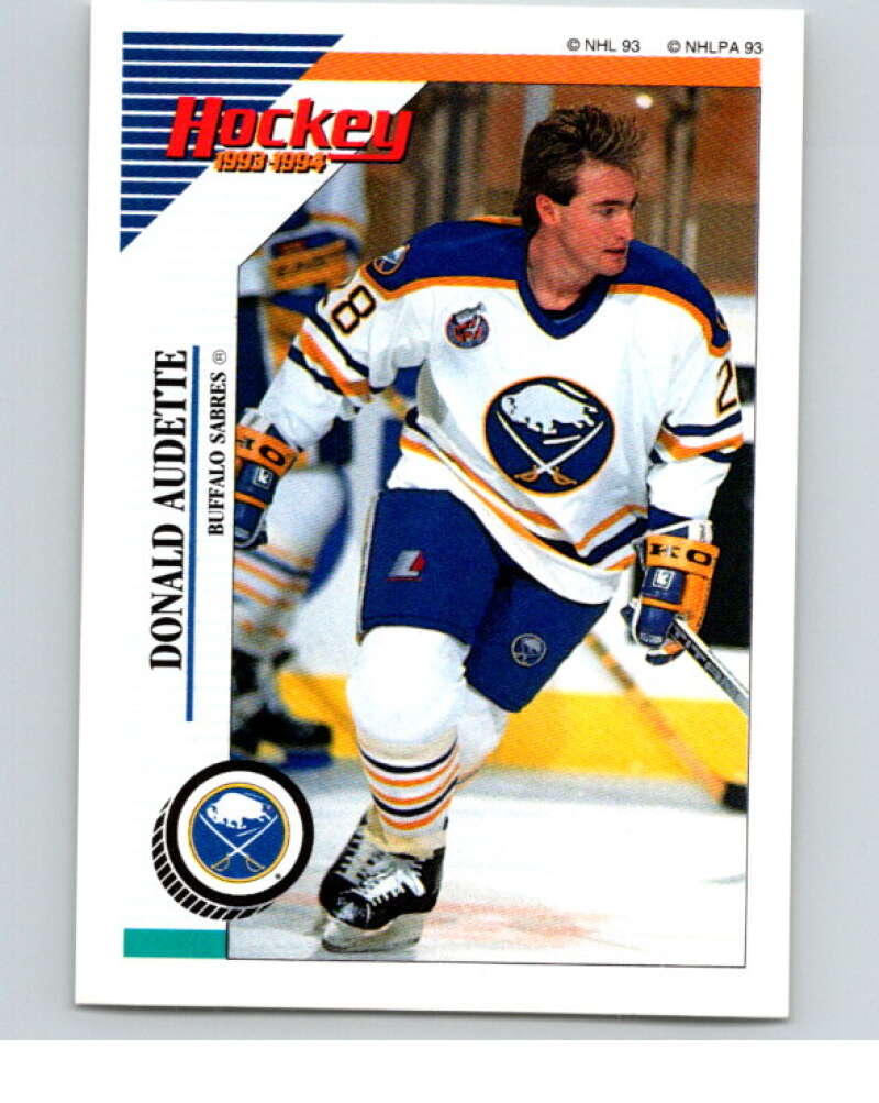 1993-94 Panini Stickers Hockey #103 Donald Audette Buffalo Sabres V83495 Image 1