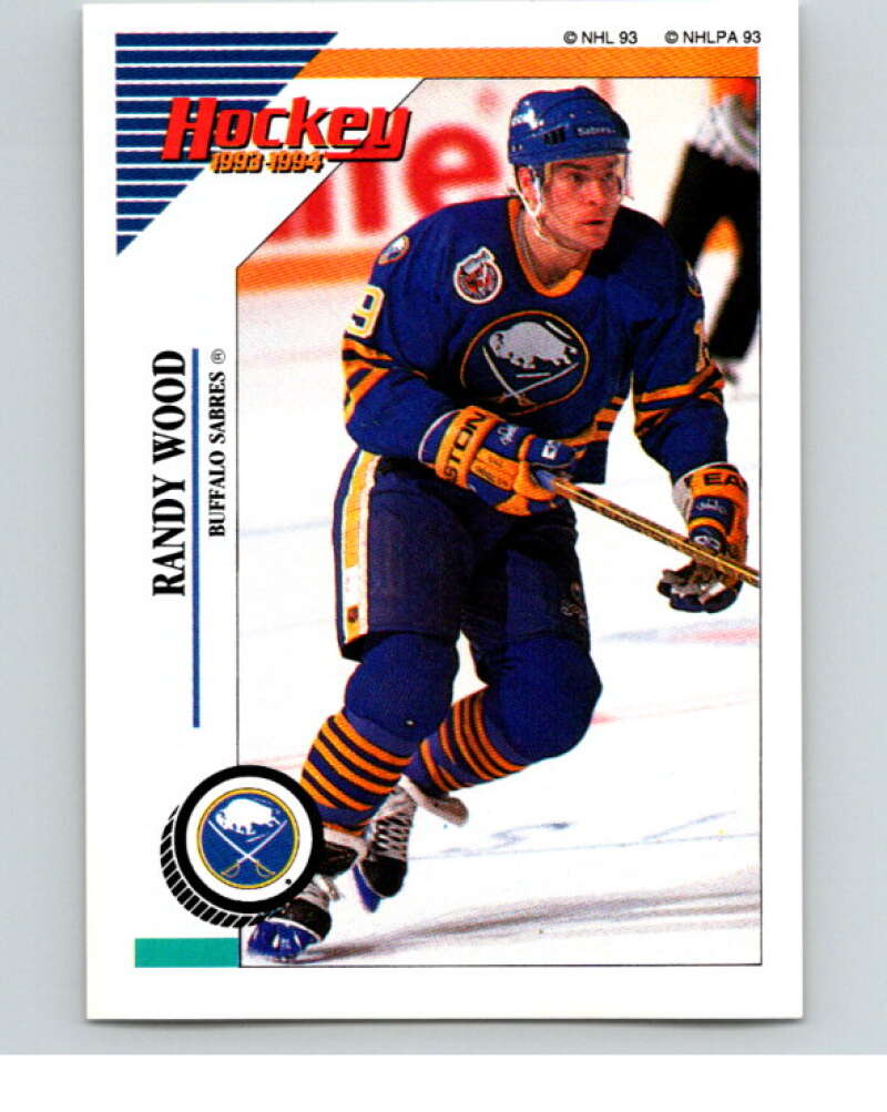 1993-94 Panini Stickers Hockey #105 Randy Wood Buffalo Sabres V83500 Image 1