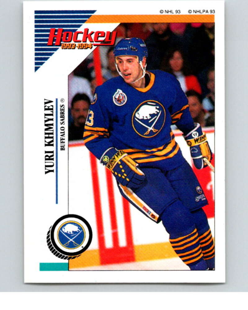 1993-94 Panini Stickers Hockey #106 Yuri Khmylev Buffalo Sabres V83502 Image 1