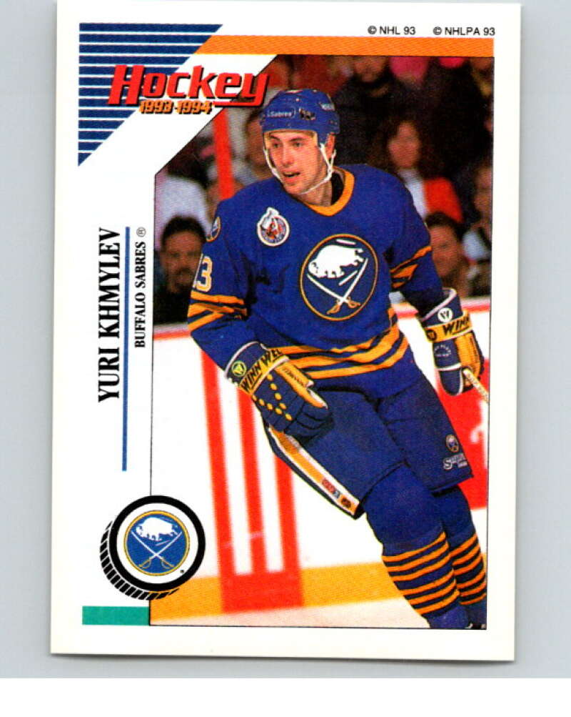 1993-94 Panini Stickers Hockey #106 Yuri Khmylev Buffalo Sabres V83503 Image 1