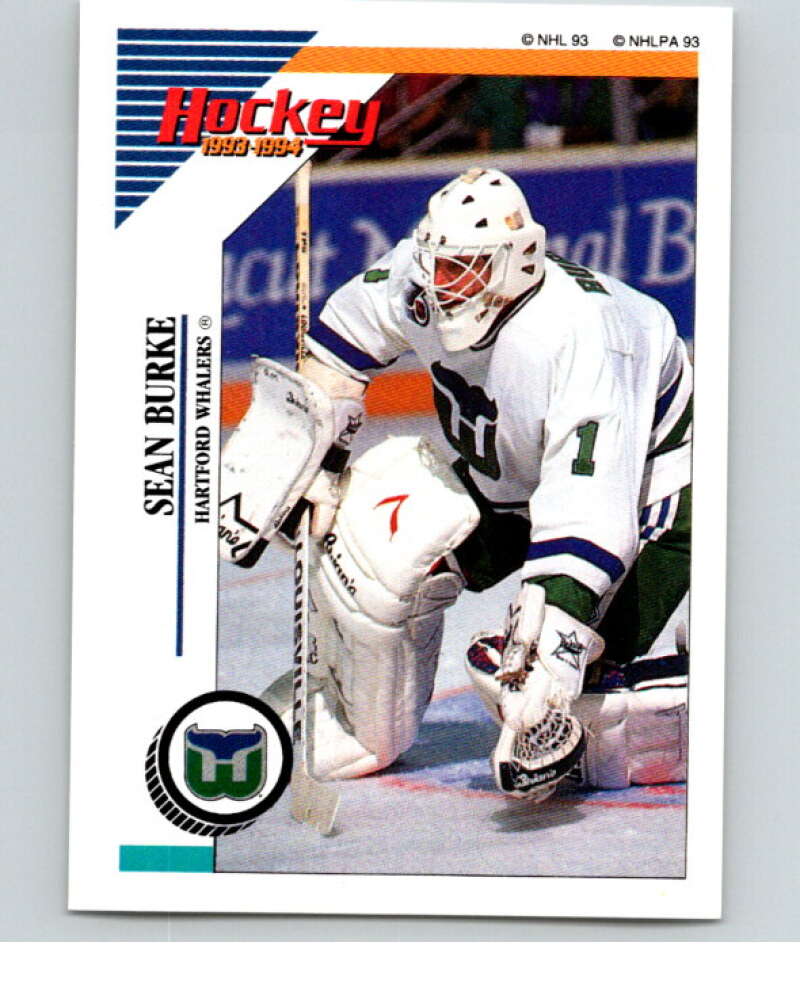 1993-94 Panini Stickers Hockey #131 Sean Burke Hartford Whalers V83566 Image 1