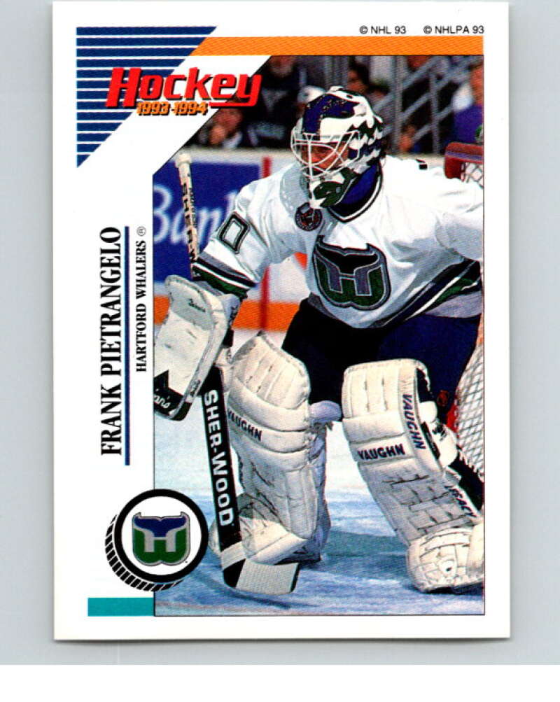 1993-94 Panini Stickers Hockey #132 Frank Pietrangelo Hartford Whalers V83572 Image 1