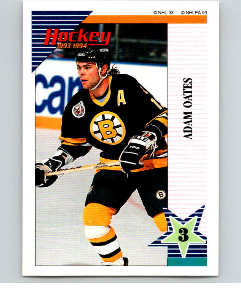 1993-94 Panini Stickers Hockey #138 Adam Oates Boston Bruins V83587 Image 1
