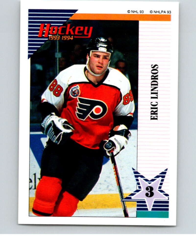 1993-94 Panini Stickers Hockey #144 Eric Lindros Philadelphia Flyers V83605 Image 1