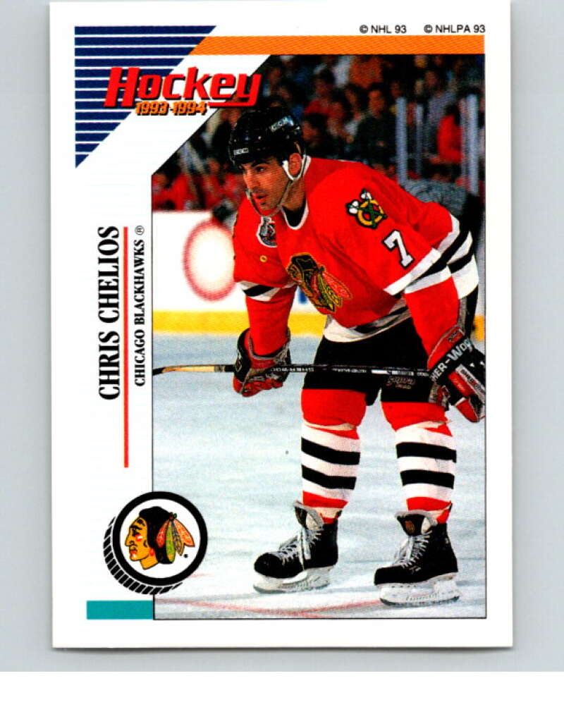 1993-94 Panini Stickers Hockey #153 Chris Chelios V83632 Image 1